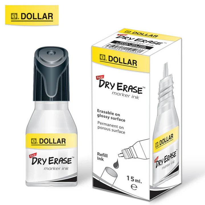 Dollar Black Dry Eraser Ink 15ml