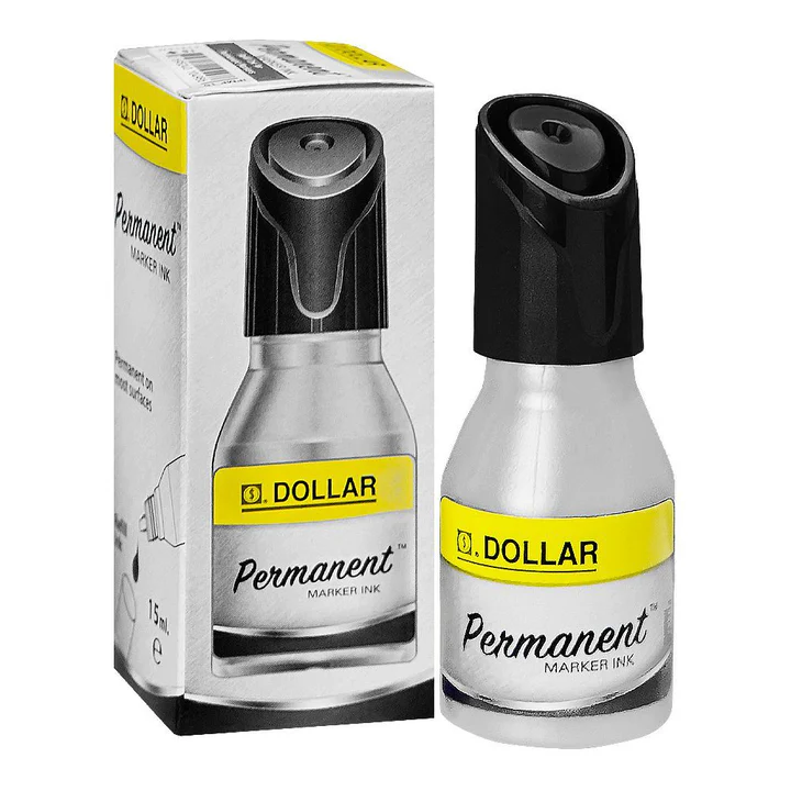 Dollar Permanent Marker Ink Black, 15ml [RS][1Pc]
