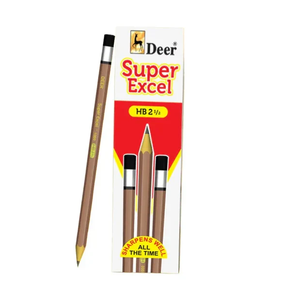 Deer Super Excel Lead Pencil 1000-HB Pack Of 12 [PD]