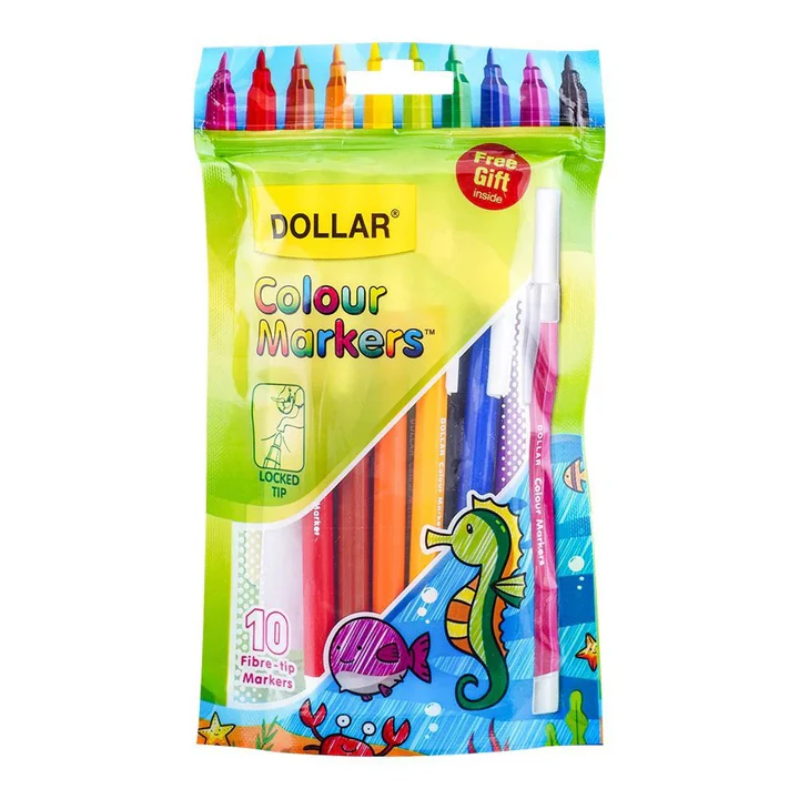Dollar 10 Assorted Color Markers Multi [MS][Pack]