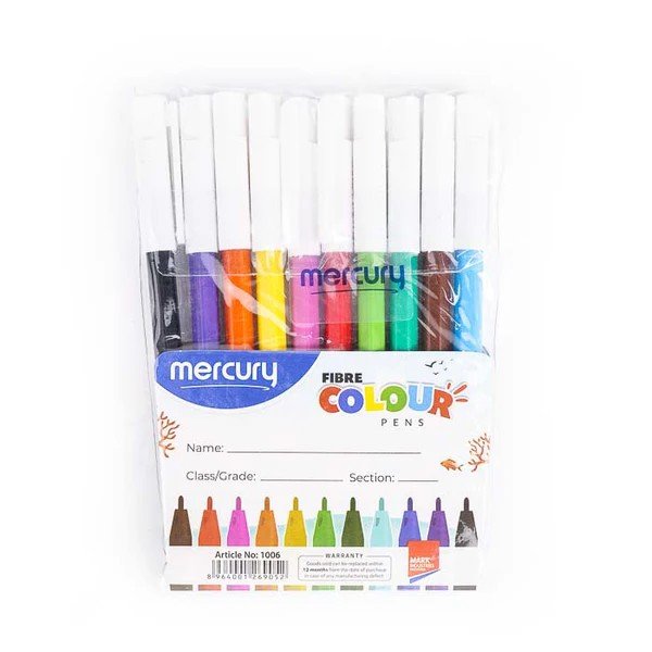 Mercury 10 Color Washable Marker Set