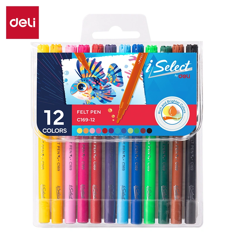 Deli Select Felt Tip Pens - Pack of 12