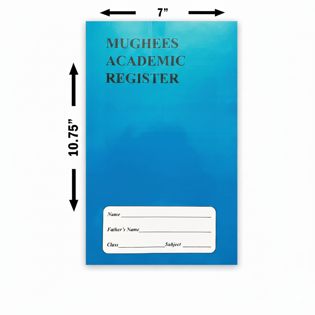 Mughees Premium Academic Register – 480 Pages (7 x 10.75 inches)