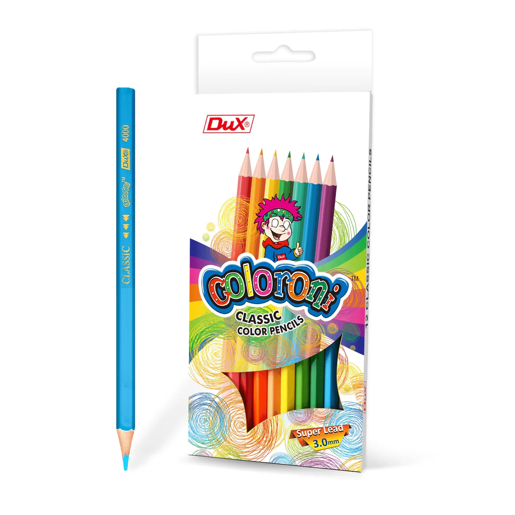 Dux Coloroni Classic Color Pencils – 12 Colors Pack
