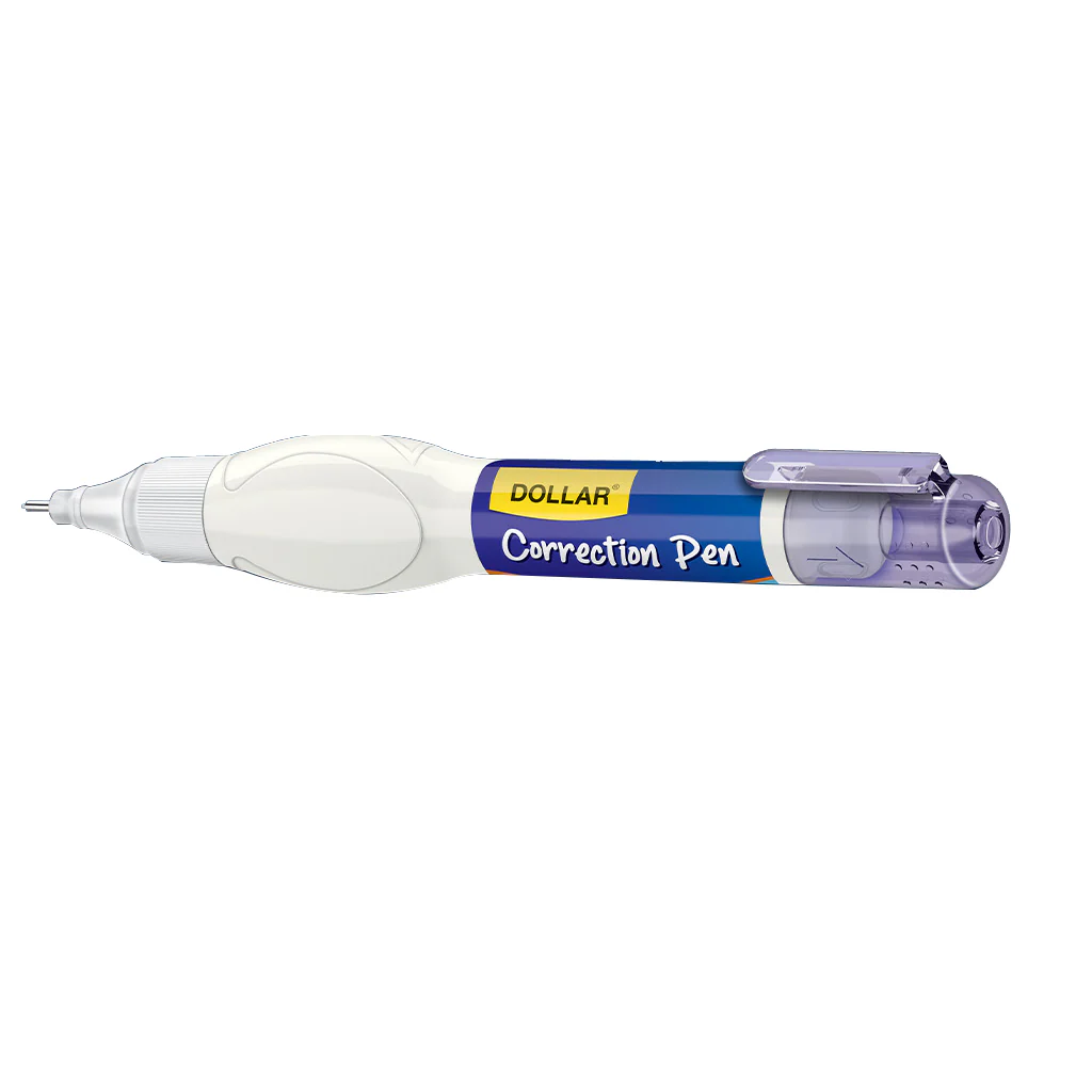 Dollar Quick-Dry Correction Pen – Smooth Metal Tip (7ml)