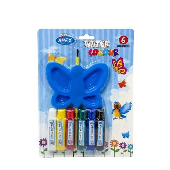 Apex 6-Piece Butterfly Watercolor Paint Set for Kids (5ml Tubes)