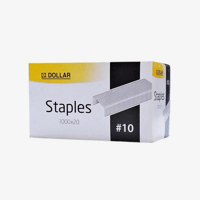 Dollar #10 Premium Stapler Pins (1000 Pins Box) – Rust-Resistant & Jam-Free